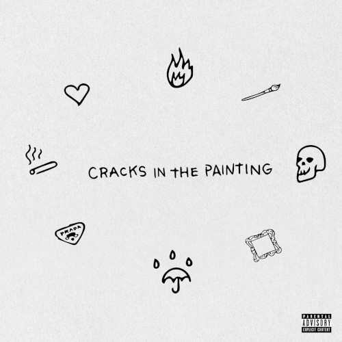 cracks in the painting