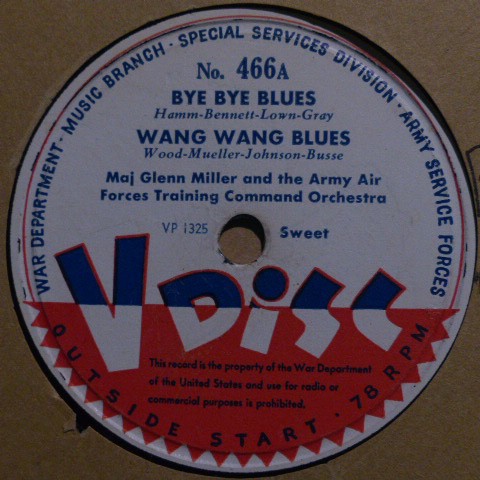 Bye Bye Blues / Wang Wang Blues / Too Marvelous for Words