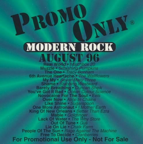 Promo Only: Modern Rock Radio, August 1996