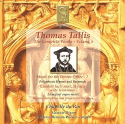The Complete Works, Volume 5: Music for the Divine Office - 2