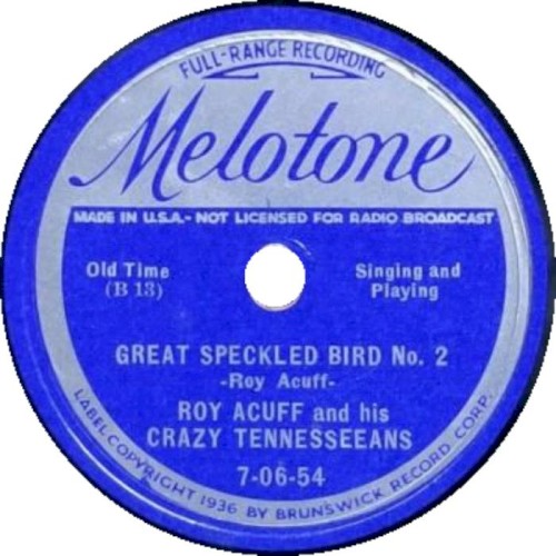 Great Speckled Bird No. 2 / Tell Mother I'll Be There