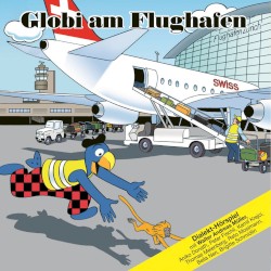 Globi am Flughafen