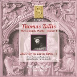 The Complete Works, Volume 4: Music for the Divine Office - 1