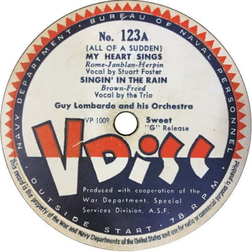 (All of a Sudden) My Heart Sings / Singin’ in the Rain / Fish Market