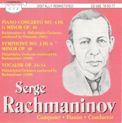 Serge Rachmaninov: Composer · Pianist · Conductor