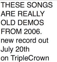 Old Demos from 2005-2006