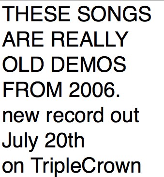 Old Demos from 2005-2006