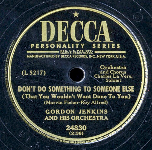 Don't Do Something To Someone Else / My Foolish Heart