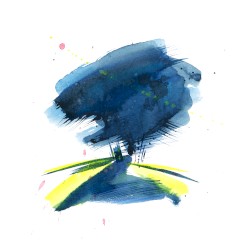 Behind the Town in Blue