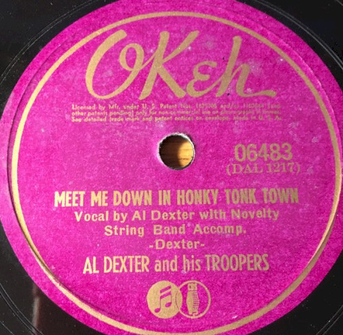 Meet Me Down In Honky Tonk Town / All I Want Is You