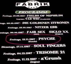 Live at Fabrik, Coesfeld 1987