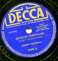Sunrise Serenade / You Grow Sweeter as the Years Go By