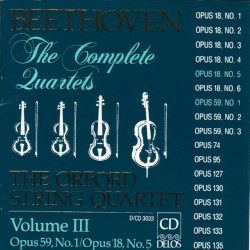 Beethoven: The Complete Quartets Volume III