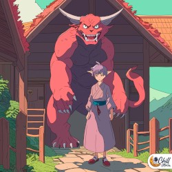 devilish grin