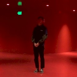 tinted red