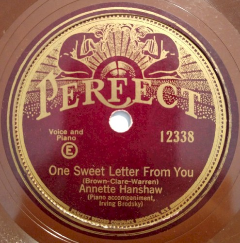 One Sweet Letter From You / Rosy Cheeks