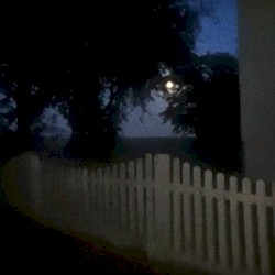 blurred moon