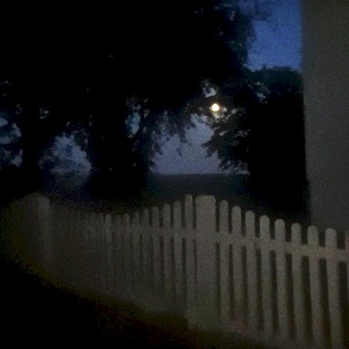 blurred moon
