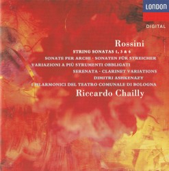 String Sonatas 1, 3, & 6 / Variazioni a più Strumenti Obbligati / Serenata / Clarinet Variations