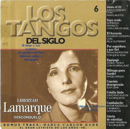 Los tangos del siglo 6: Libertad Lamarque