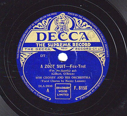 A Zoot Suit (For My Sunday Gal) / Don't Sit Under The Apple Tree (With Anyone Else But Me)