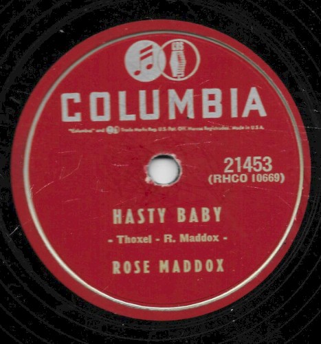 Hasty Baby / When The Sun Goes Down