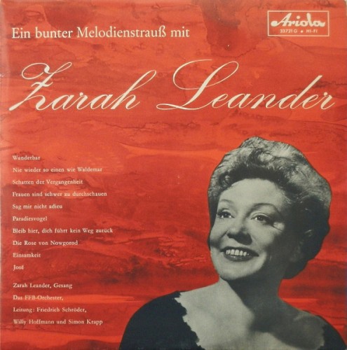 Ein bunter Melodienstrauß mit Zarah Leander