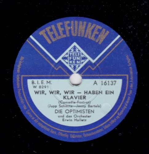 Wir, wir, wir - haben ein Klavier / Was hat der Bobby mit der Lisa gemacht