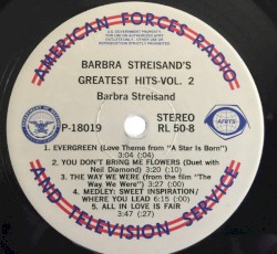 Barbra Streisand’s Greatest Hits, Vol. 2 / Here’s to Good Friends