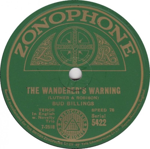 The Wanderer’s Warning / Will the Angels Play Their Harps for Me