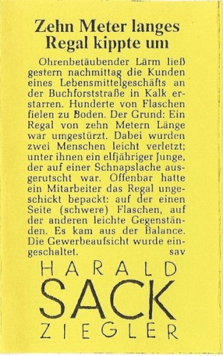 Zehn Meter langes Regal kippte um