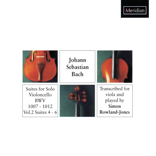 Suites for Solo Violoncello, BWV 1007-1012, Volume 1: Suites 1-3