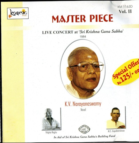 Master Piece - Live Concert at Sri Krishna Gana Sabha Vol.II