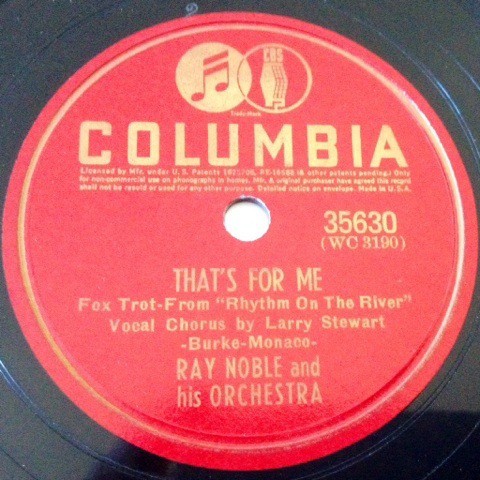 That's for Me / Rhythm on the River