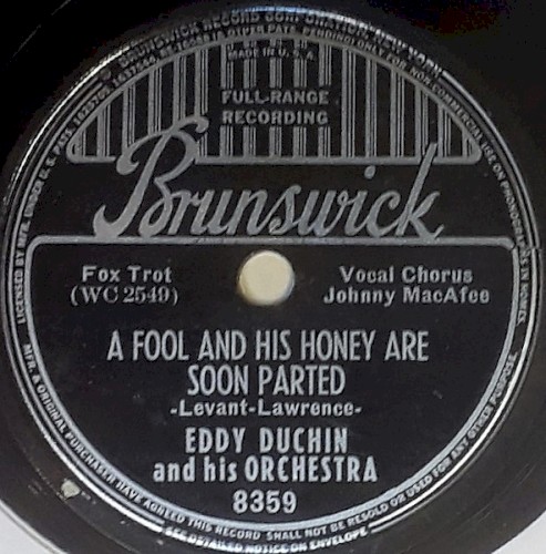 A Fool and His Honey Are Soon Parted / You Grow Sweeter as the Years Go By