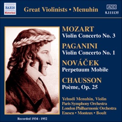 Great Violinists: Menuhin