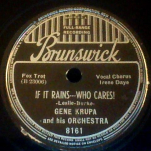 If It Rains---Who Cares! / There's Honey on the Moon Tonight