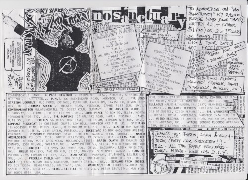 No Sanctuary K7 Radio Tapezine issue 1