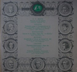 Toccata en fa majeur / Concerto pour 2 trompettes en ut / Sonate en fa dièse, op. 78, « À Thérèse » / Symphonie n° 26 en mi bémol (K. 184) / Fantaisie‐impromptu, op. 66 / Carnaval romain, Ouverture