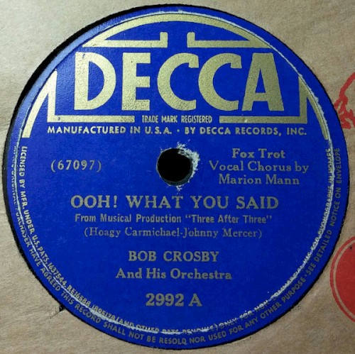 Ooh! What You Said / Air Mail Stomp