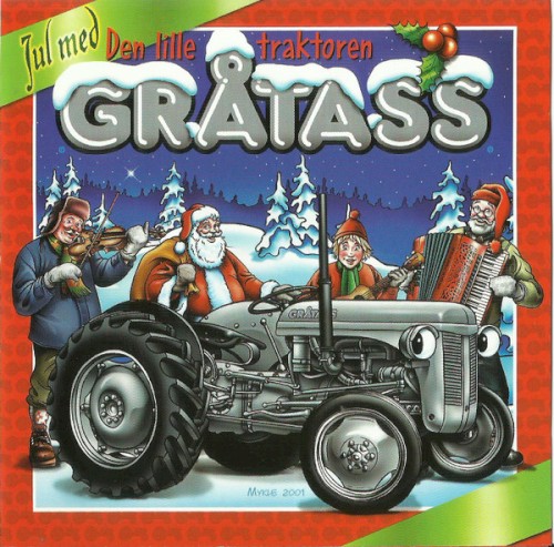 Jul med den lille traktoren Gråtass