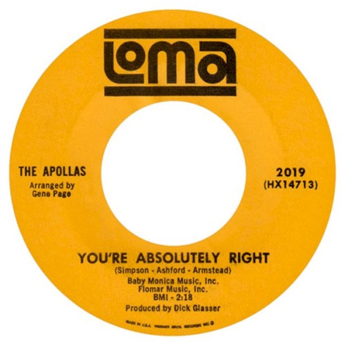 You’re Absolutely Right / Lock Me in Your Heart