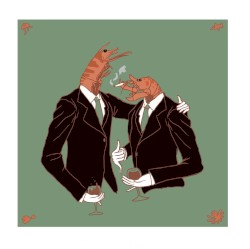 BIG SHRIMP, little lobster