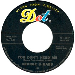 You Don't Need Me