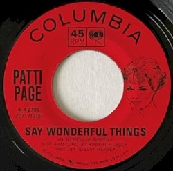 Say Wonderful Things / I Knew I Would See Him Again