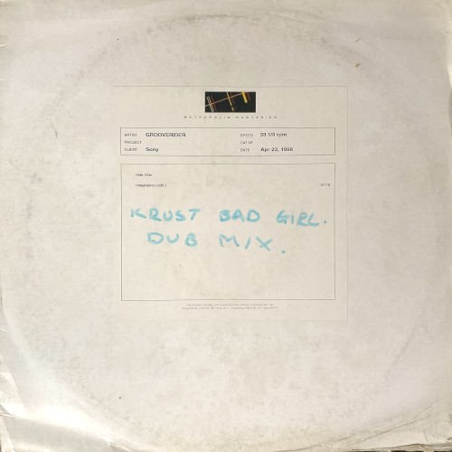 Imagination (edit) / Bad Girl (DJ Krust 'Bad Girl Comes Good' dub mix)