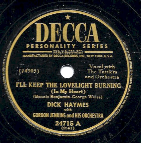 I'll Keep the Lovelight Burning / Home