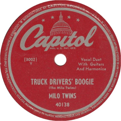Truck Drivers' Boogie / Johnson to Jones