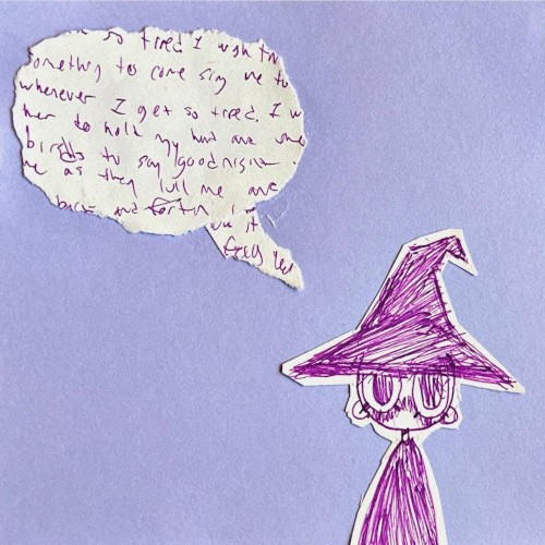 five magic songbirds softly sing the wizard to sleep