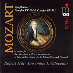 Mozart Symphonies D major KV 504 & C major KV 551 arranged for quartet by Johann Nepomuk Hummel